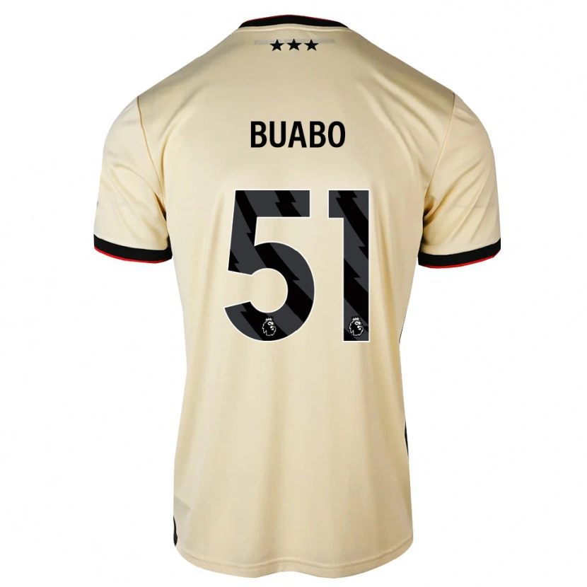 Danxen Dame Gerrard Buabo #51 Lemonchiffon Svart Rød Bortetrøye Drakt Trøye 2026/27 Skjorter T-Skjorte