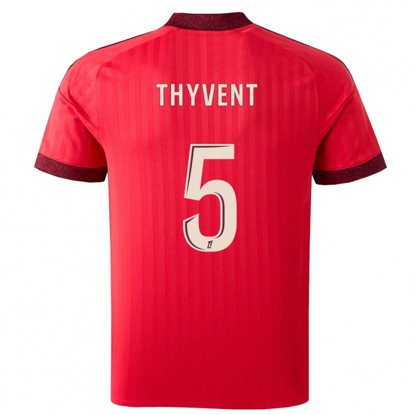 Danxen Dame Estéban Thyvent #5 Burgunder Rød Hvit Bortetrøye Drakt Trøye 2026/27 Skjorter T-Skjorte
