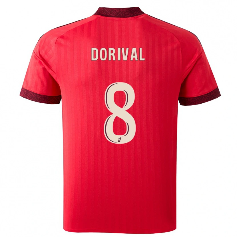 Danxen Dame Pierre Dorival #8 Burgunder Rød Hvit Bortetrøye Drakt Trøye 2026/27 Skjorter T-Skjorte