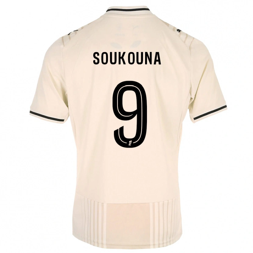 Danxen Dame Idrissa Soukouna #9 Oldlace Svart Antiquewhite Bortetrøye Drakt Trøye 2026/27 Skjorter T-Skjorte