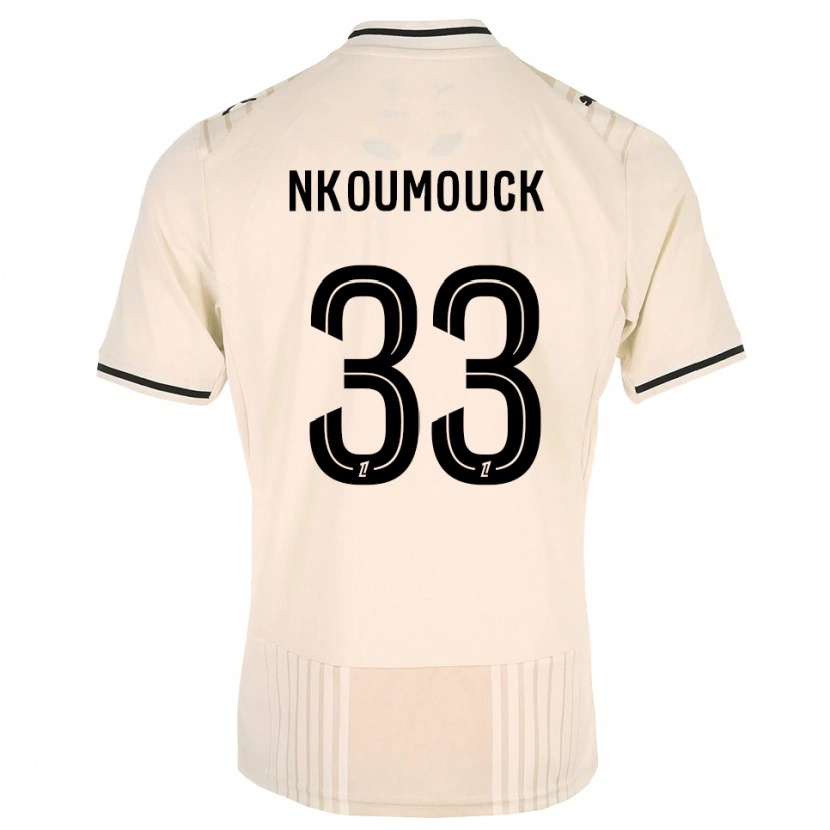 Danxen Dame Marc-Anthony Nkoumouck #33 Oldlace Svart Antiquewhite Bortetrøye Drakt Trøye 2026/27 Skjorter T-Skjorte