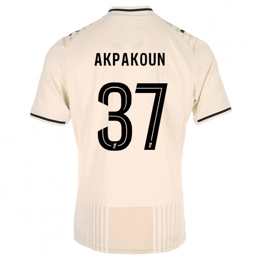Danxen Dame Tom Akpakoun #37 Oldlace Svart Antiquewhite Bortetrøye Drakt Trøye 2026/27 Skjorter T-Skjorte