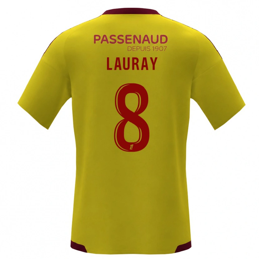 Danxen Dame Alexandre Lauray #8 Gul Rød Grønn Bortetrøye Drakt Trøye 2026/27 Skjorter T-Skjorte