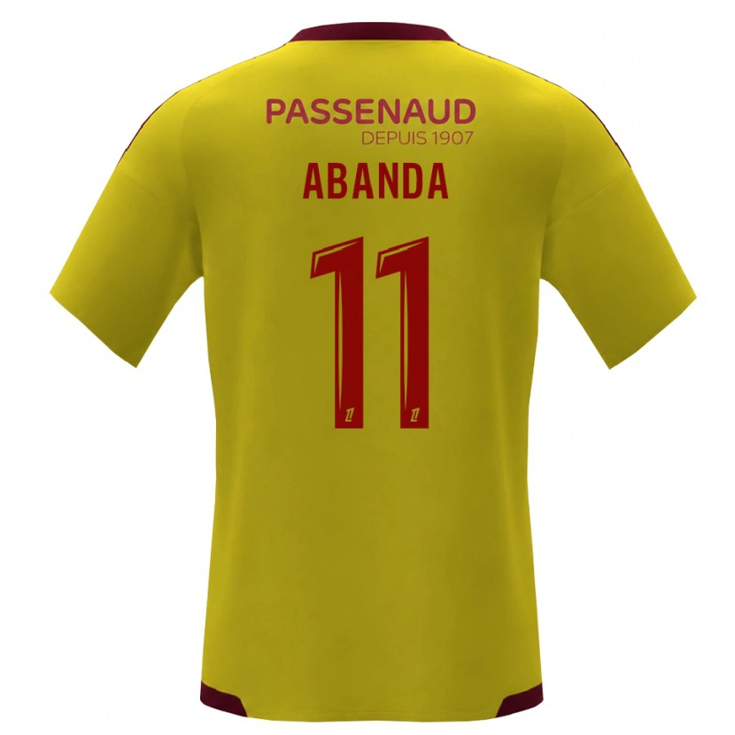 Danxen Dame Leroy Abanda #11 Gul Rød Grønn Bortetrøye Drakt Trøye 2026/27 Skjorter T-Skjorte