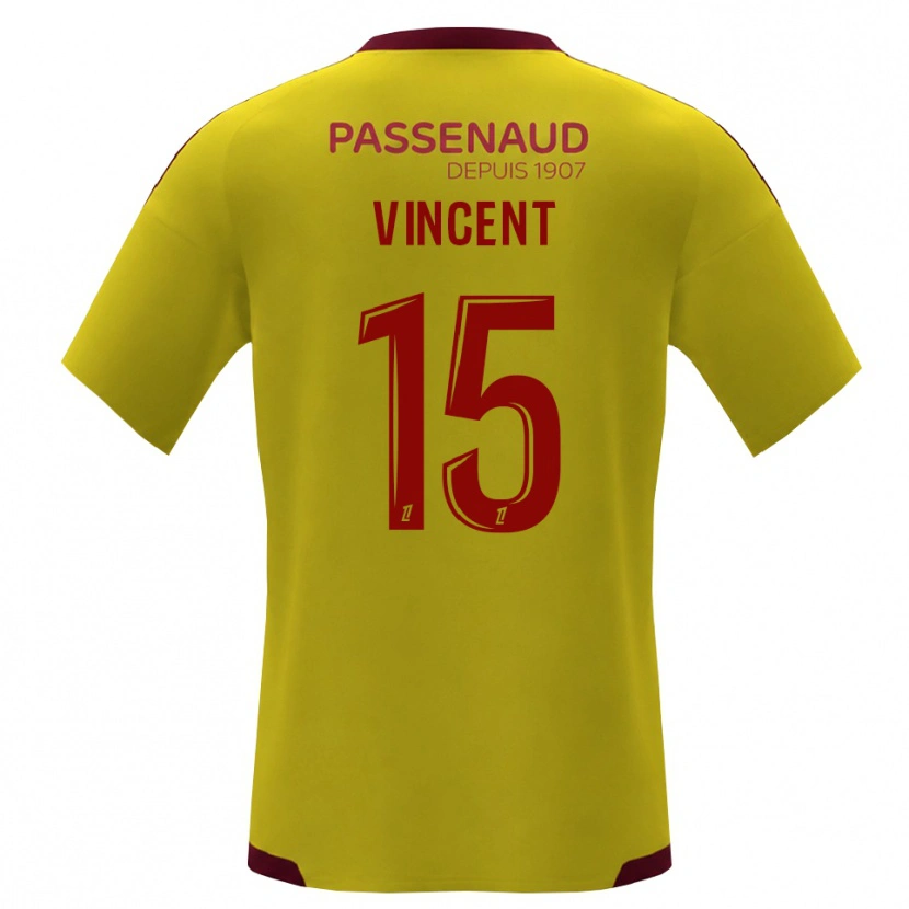 Danxen Dame Noah Vincent #15 Gul Rød Grønn Bortetrøye Drakt Trøye 2026/27 Skjorter T-Skjorte