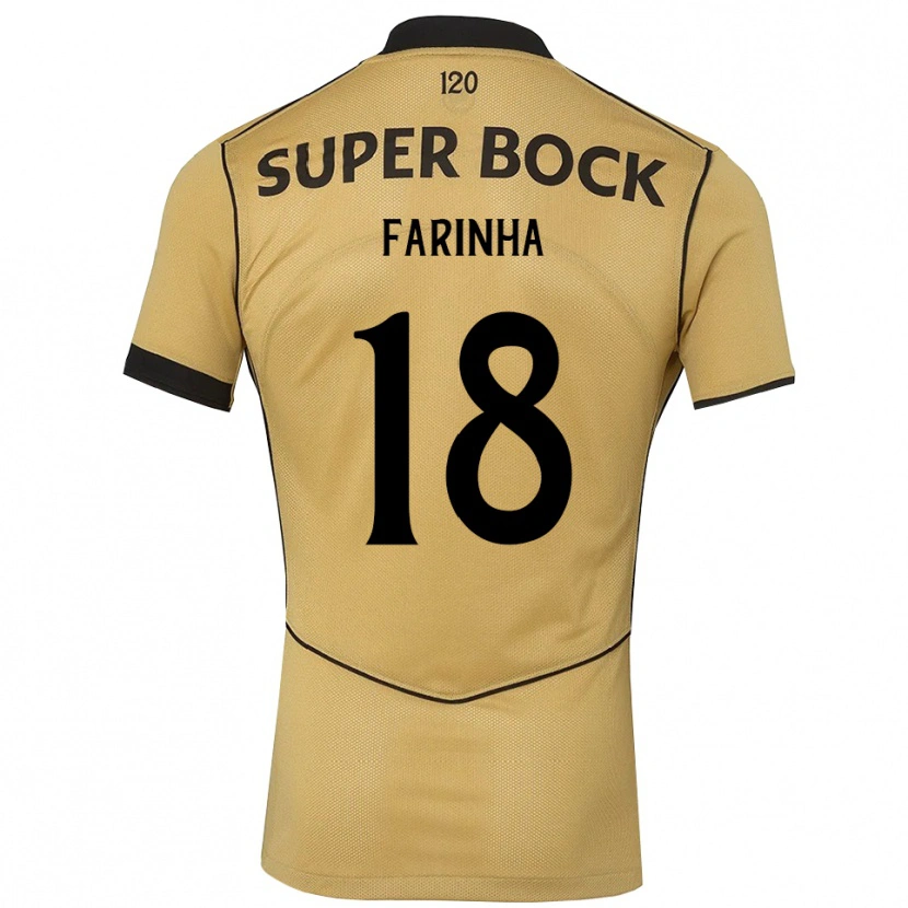 Danxen Dame Diego Farinha #18 Gylden Kornblomst Svart Bortetrøye Drakt Trøye 2026/27 Skjorter T-Skjorte