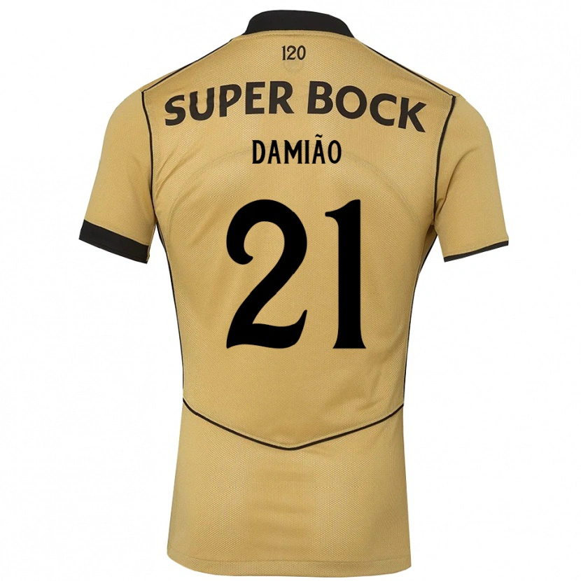 Danxen Dame Leonardo Damião #21 Gylden Kornblomst Svart Bortetrøye Drakt Trøye 2026/27 Skjorter T-Skjorte