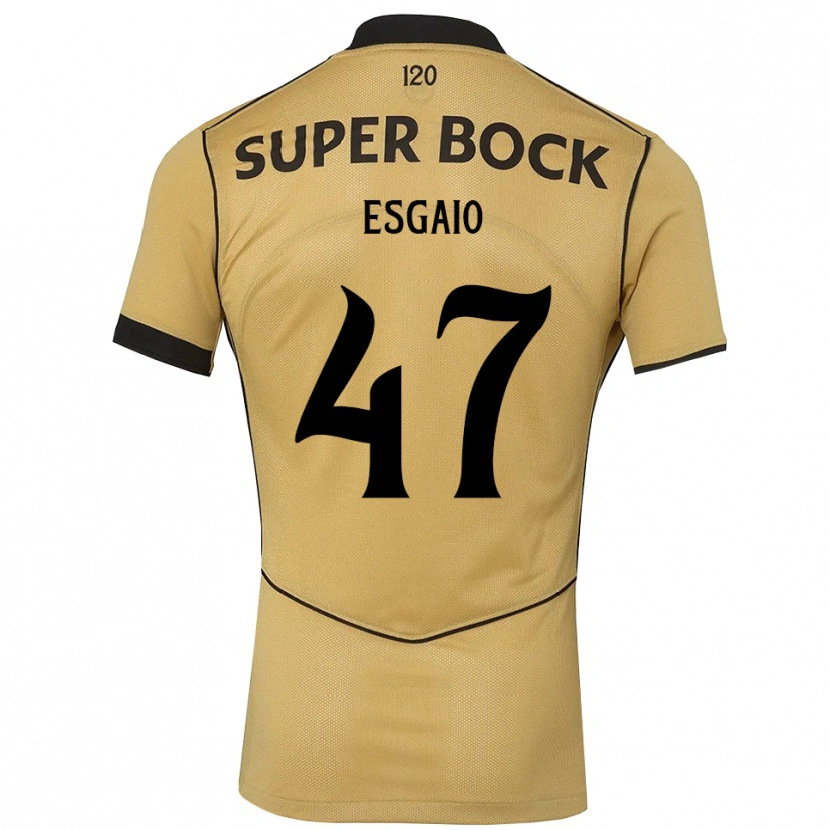 Danxen Dame Ricardo Esgaio #47 Gylden Kornblomst Svart Bortetrøye Drakt Trøye 2026/27 Skjorter T-Skjorte