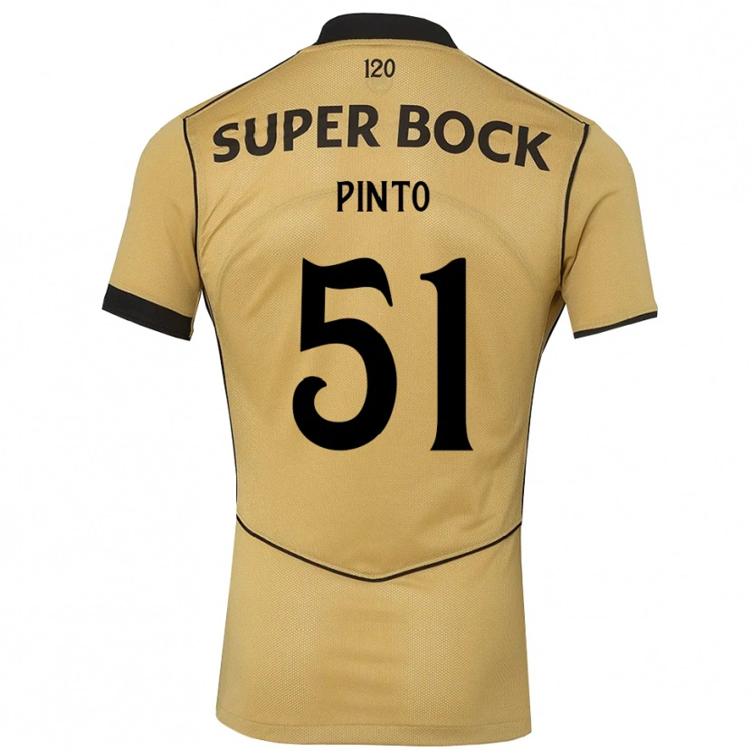 Danxen Dame Diogo Pinto #51 Gylden Kornblomst Svart Bortetrøye Drakt Trøye 2026/27 Skjorter T-Skjorte
