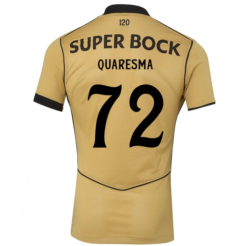 Danxen Dame Eduardo Quaresma #72 Gylden Kornblomst Svart Bortetrøye Drakt Trøye 2026/27 Skjorter T-Skjorte