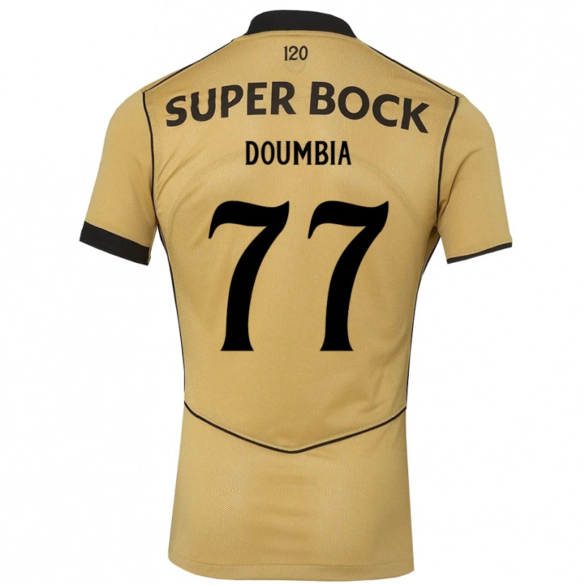 Danxen Dame Issa Doumbia #77 Gylden Kornblomst Svart Bortetrøye Drakt Trøye 2026/27 Skjorter T-Skjorte