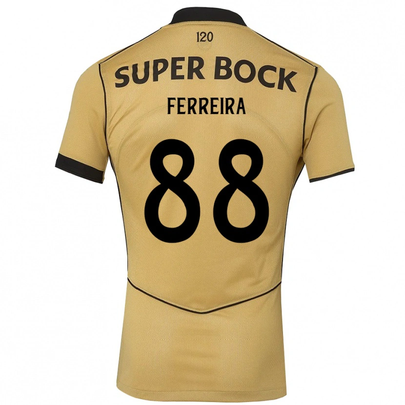 Danxen Dame Tiago Ferreira #88 Gylden Kornblomst Svart Bortetrøye Drakt Trøye 2026/27 Skjorter T-Skjorte