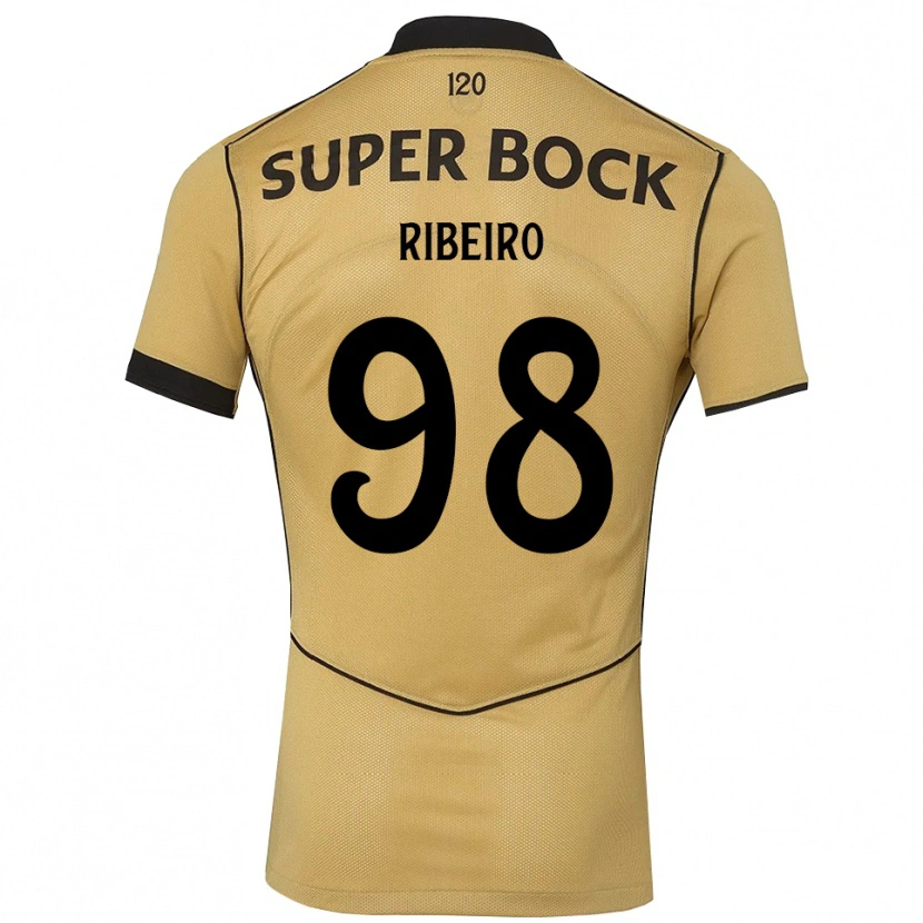Danxen Dame Martim Ribeiro #98 Gylden Kornblomst Svart Bortetrøye Drakt Trøye 2026/27 Skjorter T-Skjorte
