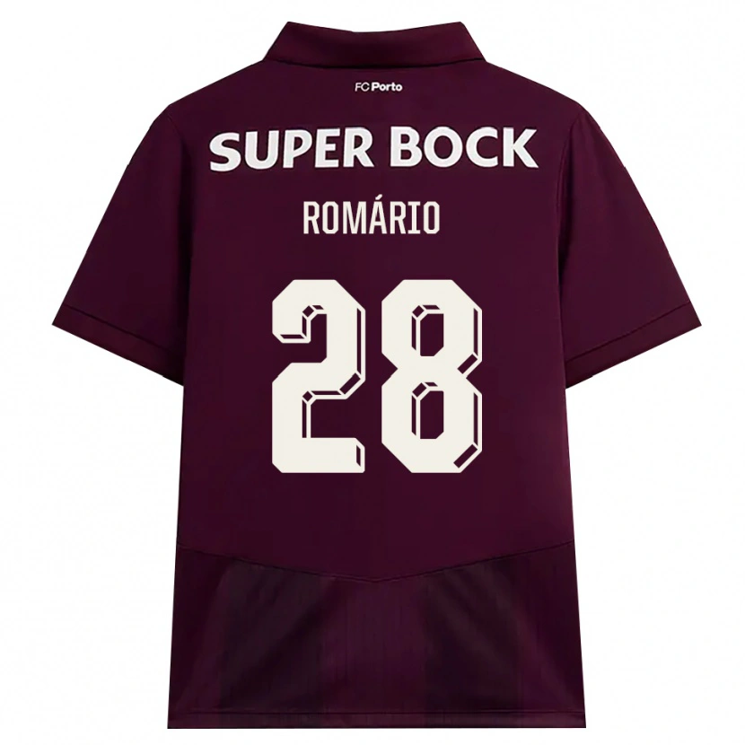 Danxen Dame Romario Baro #28 Burgunder Hvit Bortetrøye Drakt Trøye 2026/27 Skjorter T-Skjorte