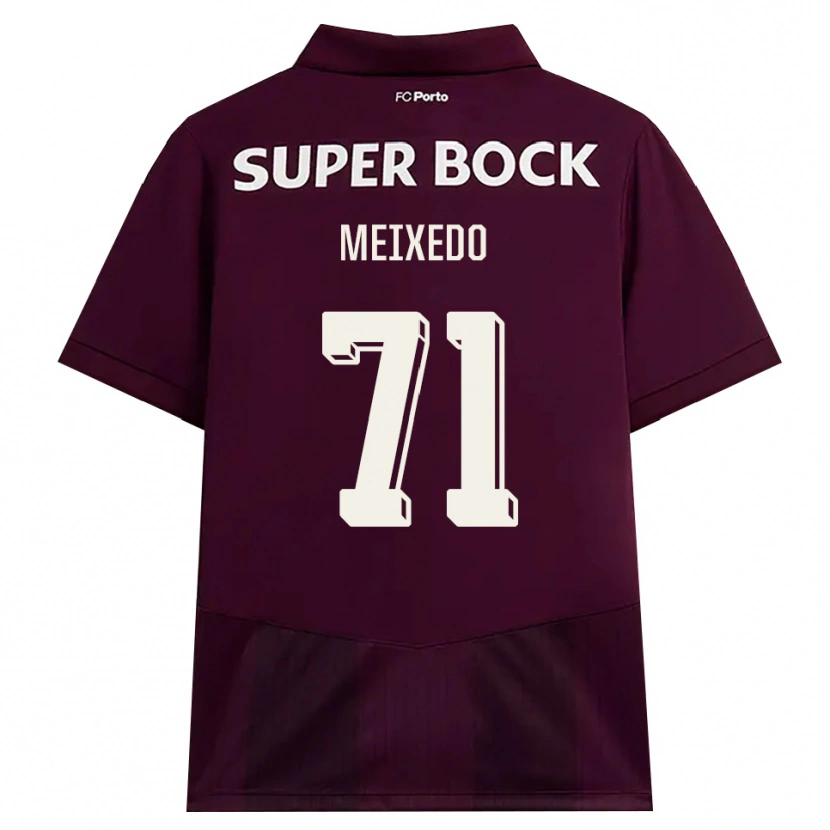 Danxen Dame Francisco Meixedo #71 Burgunder Hvit Bortetrøye Drakt Trøye 2026/27 Skjorter T-Skjorte