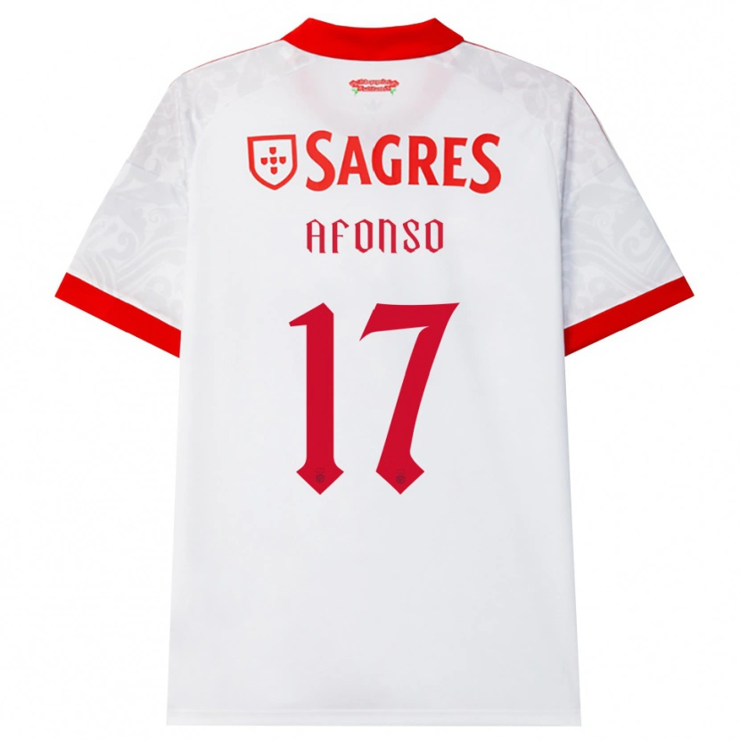Danxen Dame João Afonso #17 Hvit Rød Gul Bortetrøye Drakt Trøye 2026/27 Skjorter T-Skjorte