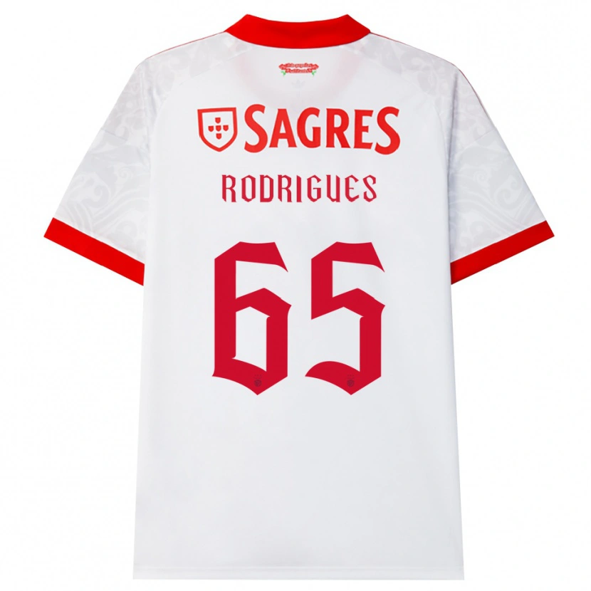 Danxen Dame Rafael Rodrigues #65 Hvit Rød Gul Bortetrøye Drakt Trøye 2026/27 Skjorter T-Skjorte