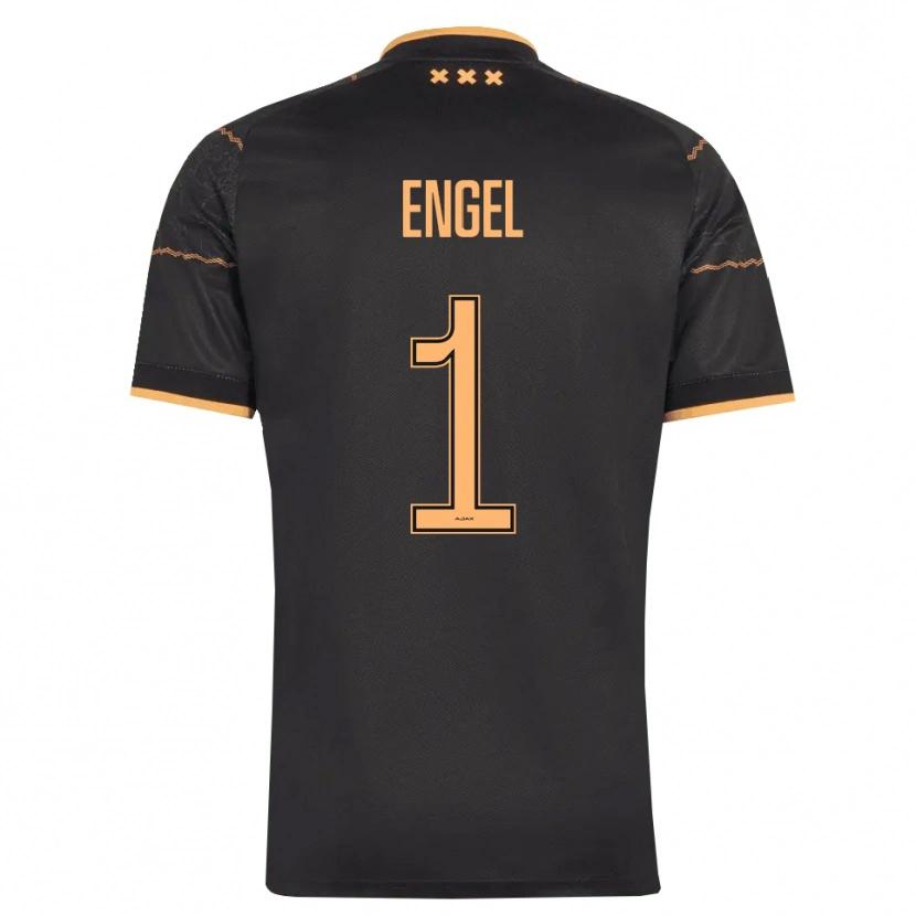 Danxen Dame Mark Engel #1 Svart Oransje Bortetrøye Drakt Trøye 2026/27 Skjorter T-Skjorte
