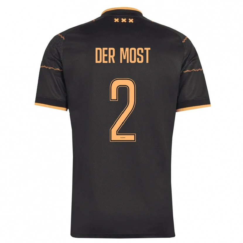 Danxen Dame Liza Van Der Most #2 Svart Oransje Bortetrøye Drakt Trøye 2026/27 Skjorter T-Skjorte