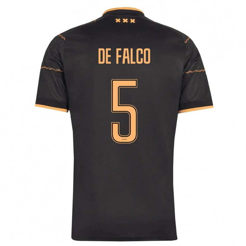 Danxen Dame Sinclair De Falco #5 Svart Oransje Bortetrøye Drakt Trøye 2026/27 Skjorter T-Skjorte