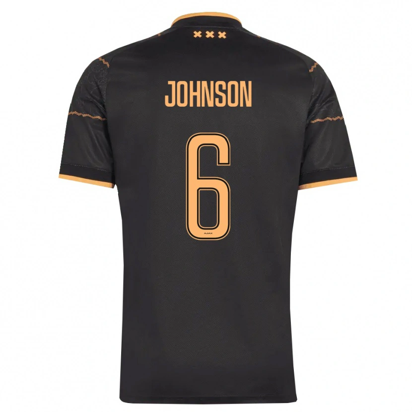 Danxen Dame Jinairo Johnson #6 Svart Oransje Bortetrøye Drakt Trøye 2026/27 Skjorter T-Skjorte