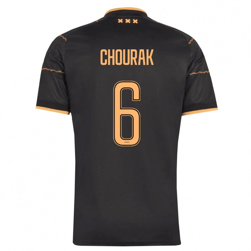 Danxen Dame Nassef Chourak #6 Svart Oransje Bortetrøye Drakt Trøye 2026/27 Skjorter T-Skjorte