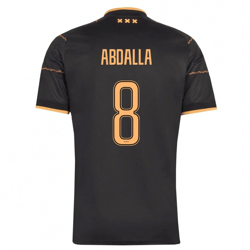 Danxen Dame Mohamed Abdalla #8 Svart Oransje Bortetrøye Drakt Trøye 2026/27 Skjorter T-Skjorte