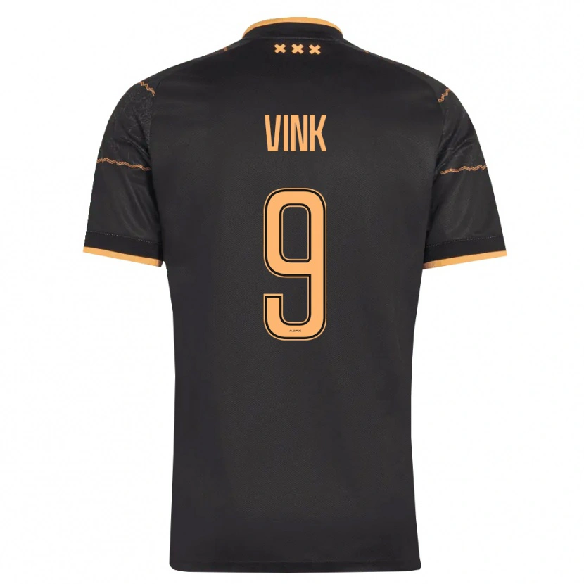 Danxen Dame Skye Vink #9 Svart Oransje Bortetrøye Drakt Trøye 2026/27 Skjorter T-Skjorte