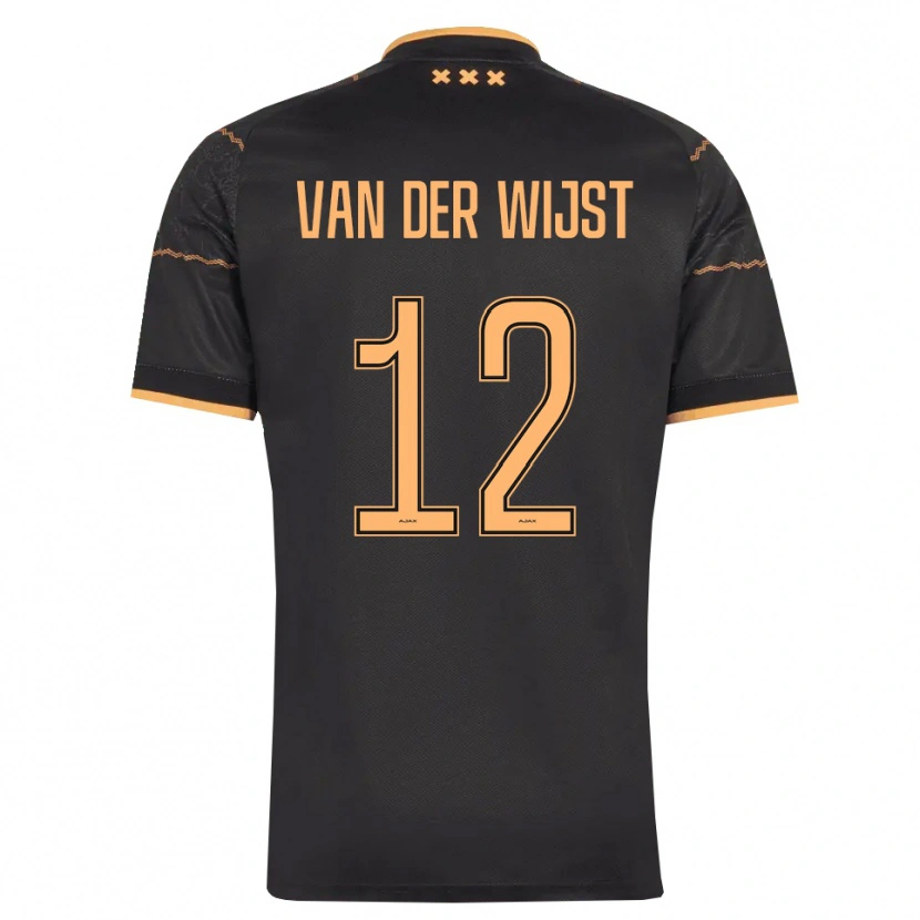 Danxen Dame Giovanni Van Der Wijst #12 Svart Oransje Bortetrøye Drakt Trøye 2026/27 Skjorter T-Skjorte