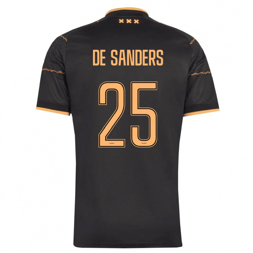 Danxen Dame Kay-Lee De Sanders #25 Svart Oransje Bortetrøye Drakt Trøye 2026/27 Skjorter T-Skjorte