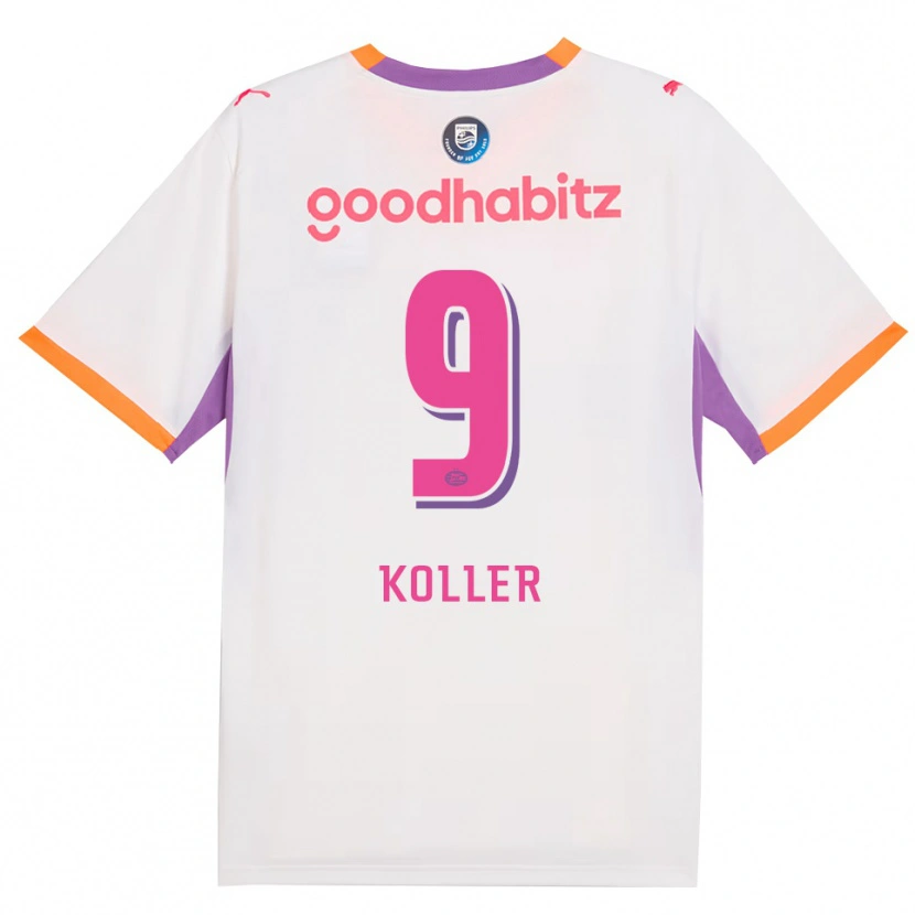Danxen Dame Jim Koller #9 Hvit Lilla Oransje Bortetrøye Drakt Trøye 2026/27 Skjorter T-Skjorte