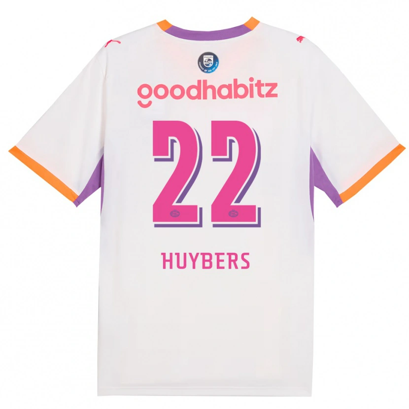 Danxen Dame Quinten Huybers #22 Hvit Lilla Oransje Bortetrøye Drakt Trøye 2026/27 Skjorter T-Skjorte