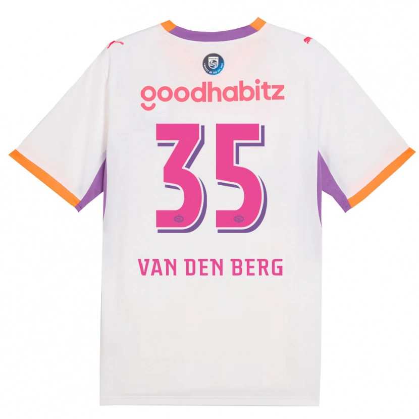 Danxen Dame Joël Van Den Berg #35 Hvit Lilla Oransje Bortetrøye Drakt Trøye 2026/27 Skjorter T-Skjorte