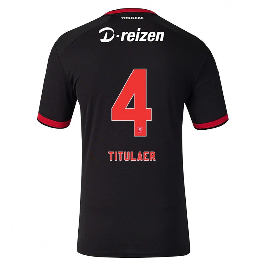 Danxen Dame Björn Titulaer #4 Rød Hvit Svart Bortetrøye Drakt Trøye 2026/27 Skjorter T-Skjorte