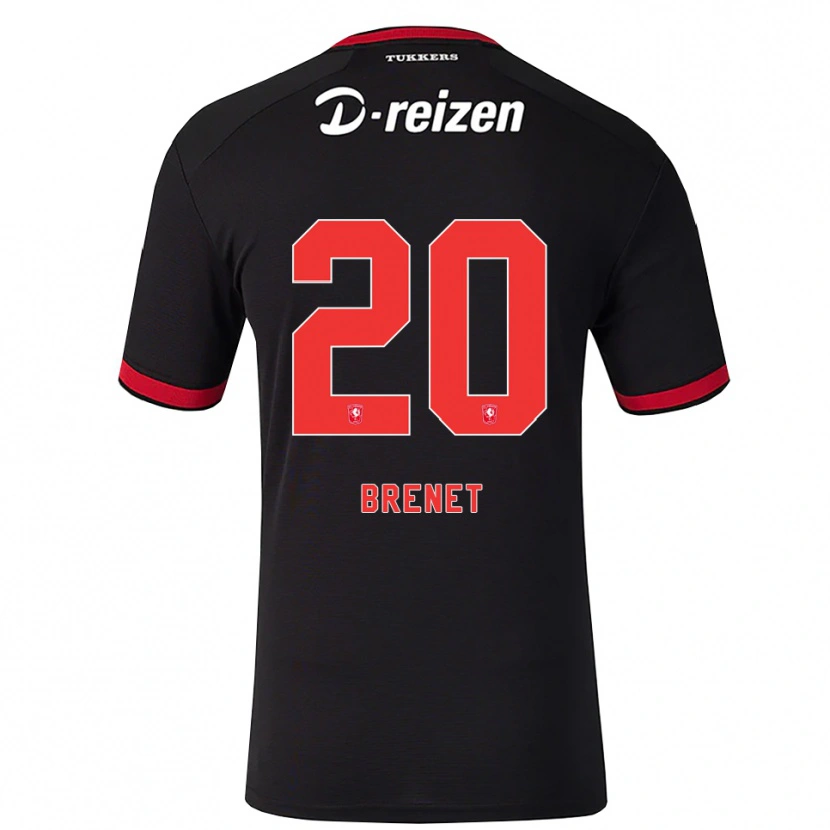 Danxen Dame Joshua Brenet #20 Rød Hvit Svart Bortetrøye Drakt Trøye 2026/27 Skjorter T-Skjorte