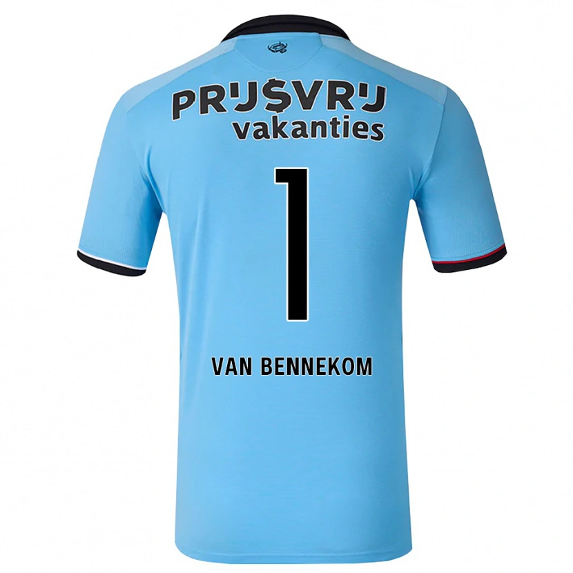 Danxen Dame Duron Van Bennekom #1 Himmelblå Svart Rød Bortetrøye Drakt Trøye 2026/27 Skjorter T-Skjorte