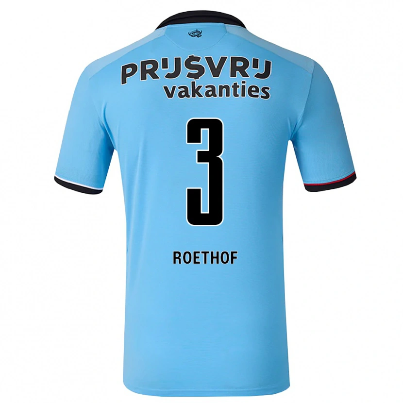 Danxen Dame Danté Roethof #3 Himmelblå Svart Rød Bortetrøye Drakt Trøye 2026/27 Skjorter T-Skjorte