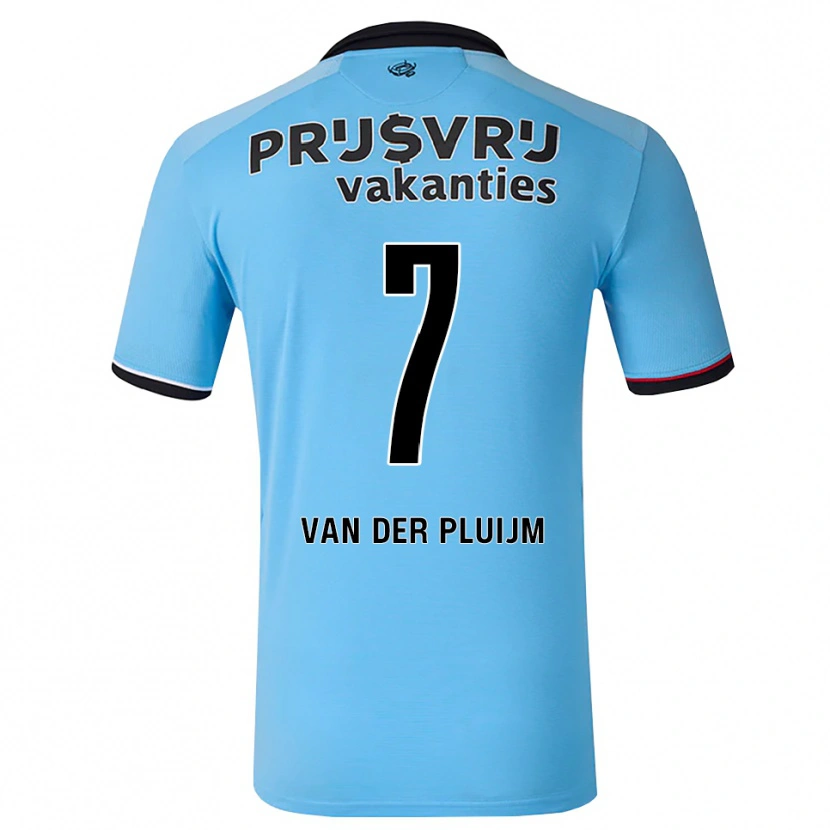 Danxen Dame Marvin Van Der Pluijm #7 Himmelblå Svart Rød Bortetrøye Drakt Trøye 2026/27 Skjorter T-Skjorte