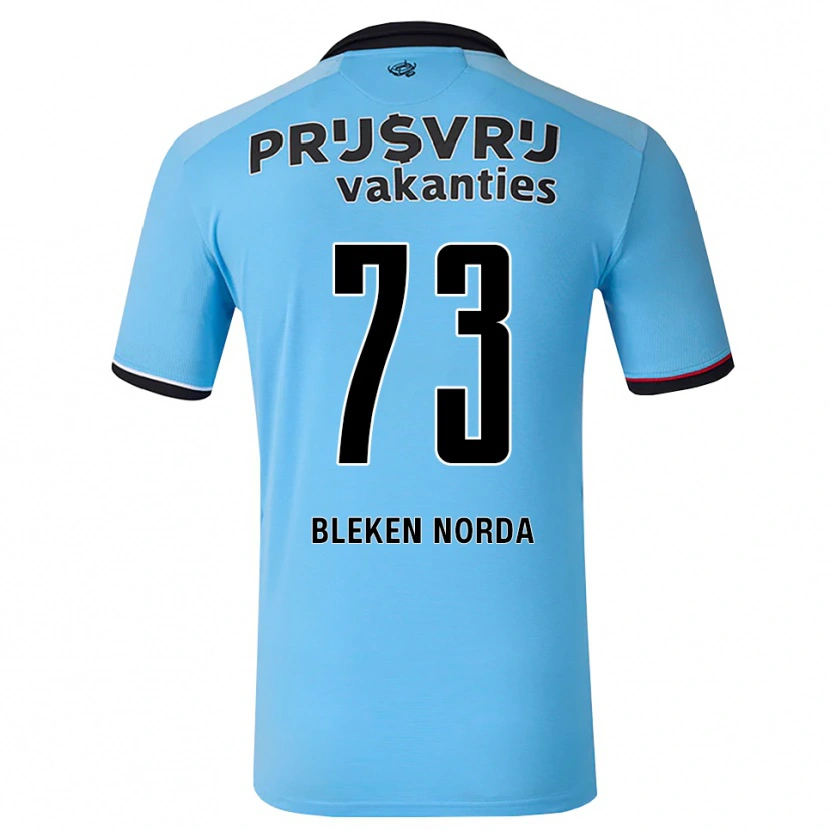 Danxen Dame Haakon Bleken Norda #73 Himmelblå Svart Rød Bortetrøye Drakt Trøye 2026/27 Skjorter T-Skjorte
