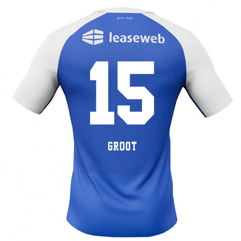 Danxen Dame Pleun Groot #15 Blå Dodger Rød Hvit Bortetrøye Drakt Trøye 2026/27 Skjorter T-Skjorte