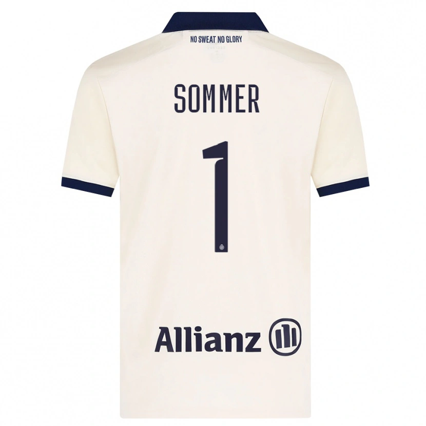 Danxen Dame Yann Sommer #1 Beige Svart Bortetrøye Drakt Trøye 2026/27 Skjorter T-Skjorte