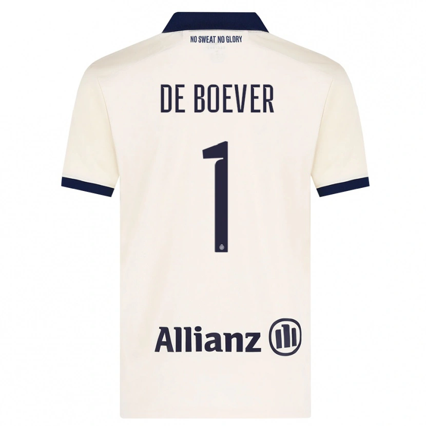 Danxen Dame Jesse De Boever #1 Beige Svart Bortetrøye Drakt Trøye 2026/27 Skjorter T-Skjorte