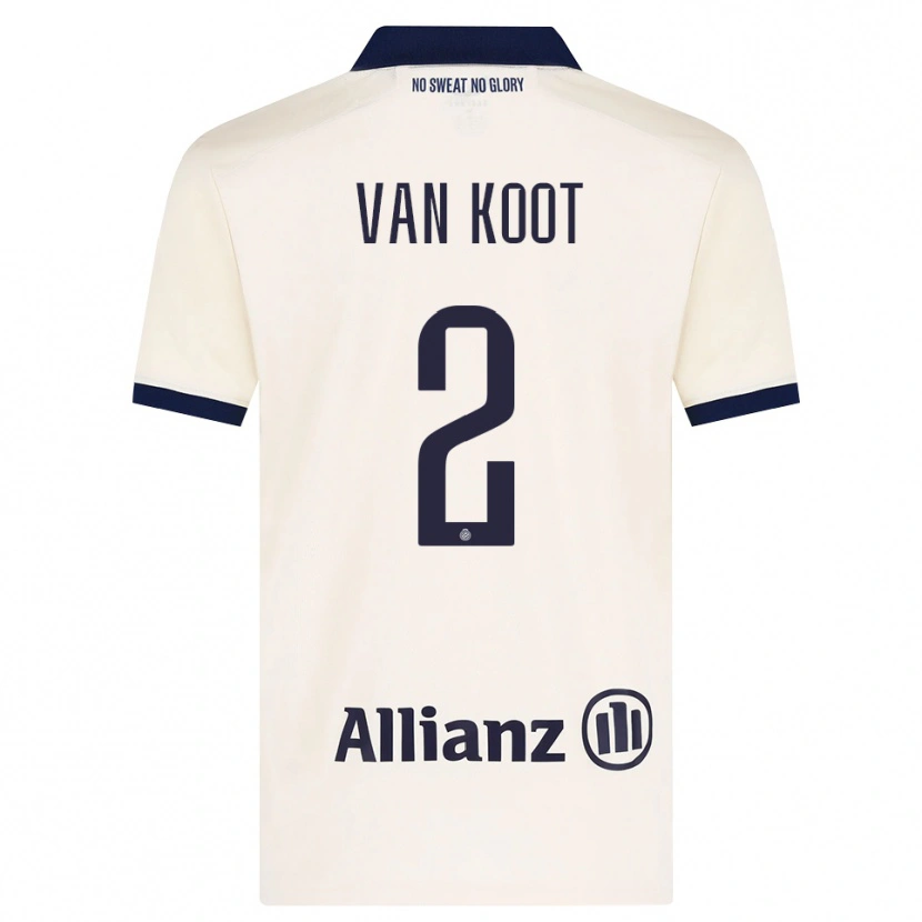 Danxen Dame Moïsa Van Koot #2 Beige Svart Bortetrøye Drakt Trøye 2026/27 Skjorter T-Skjorte