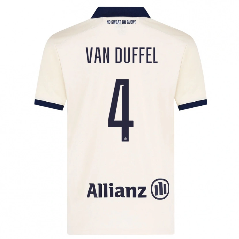 Danxen Dame Céderick Van Duffel #4 Beige Svart Bortetrøye Drakt Trøye 2026/27 Skjorter T-Skjorte