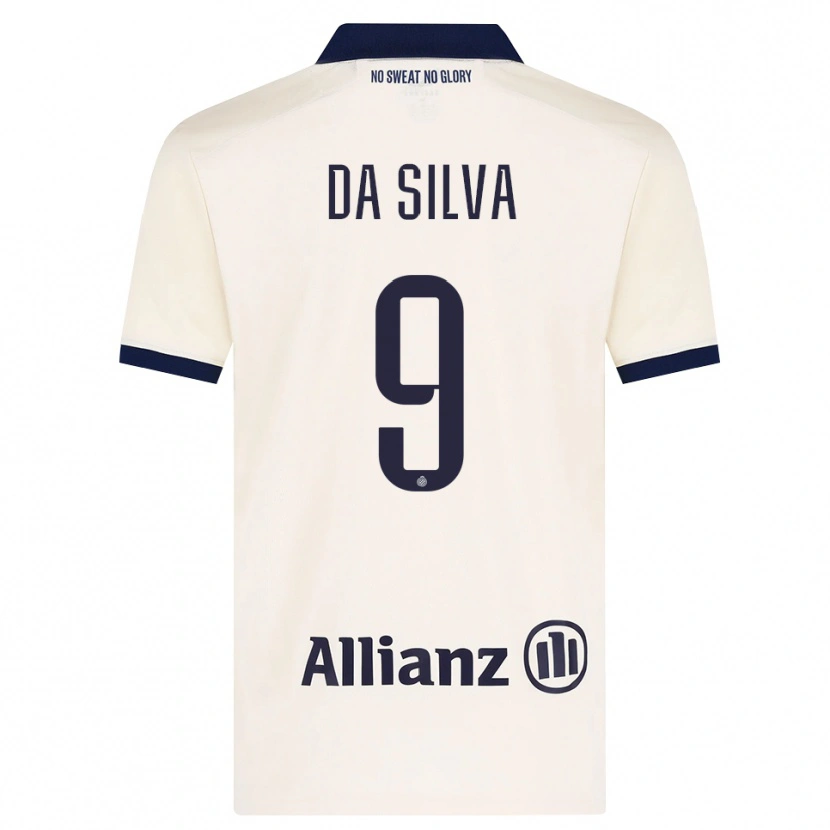 Danxen Dame Jessi Da Silva #9 Beige Svart Bortetrøye Drakt Trøye 2026/27 Skjorter T-Skjorte