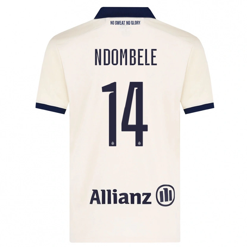 Danxen Dame Don Ndombele #14 Beige Svart Bortetrøye Drakt Trøye 2026/27 Skjorter T-Skjorte