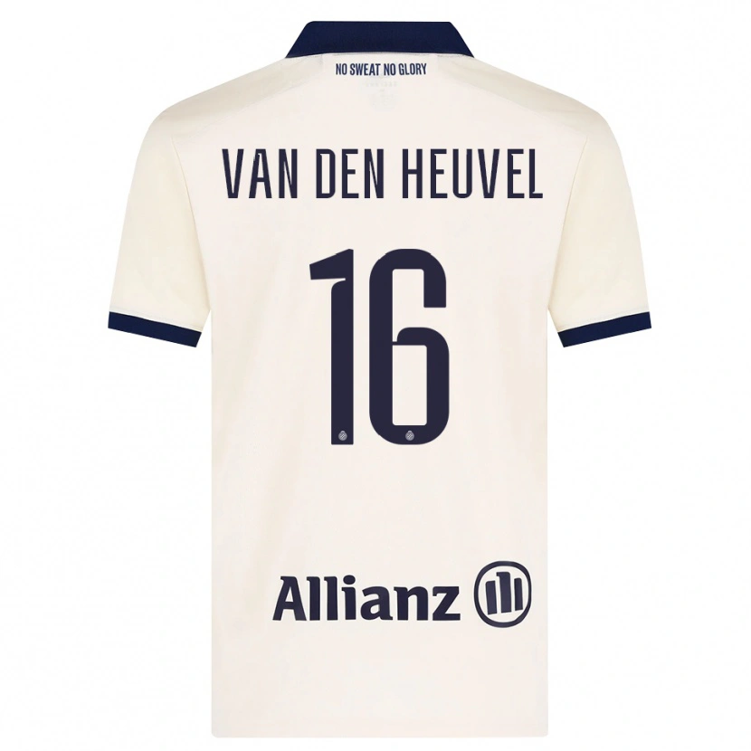 Danxen Dame Dani Van Den Heuvel #16 Beige Svart Bortetrøye Drakt Trøye 2026/27 Skjorter T-Skjorte
