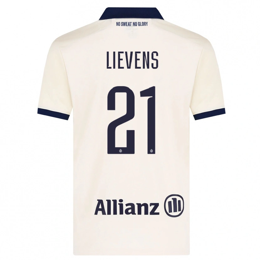 Danxen Dame Caitlin Lievens #21 Beige Svart Bortetrøye Drakt Trøye 2026/27 Skjorter T-Skjorte
