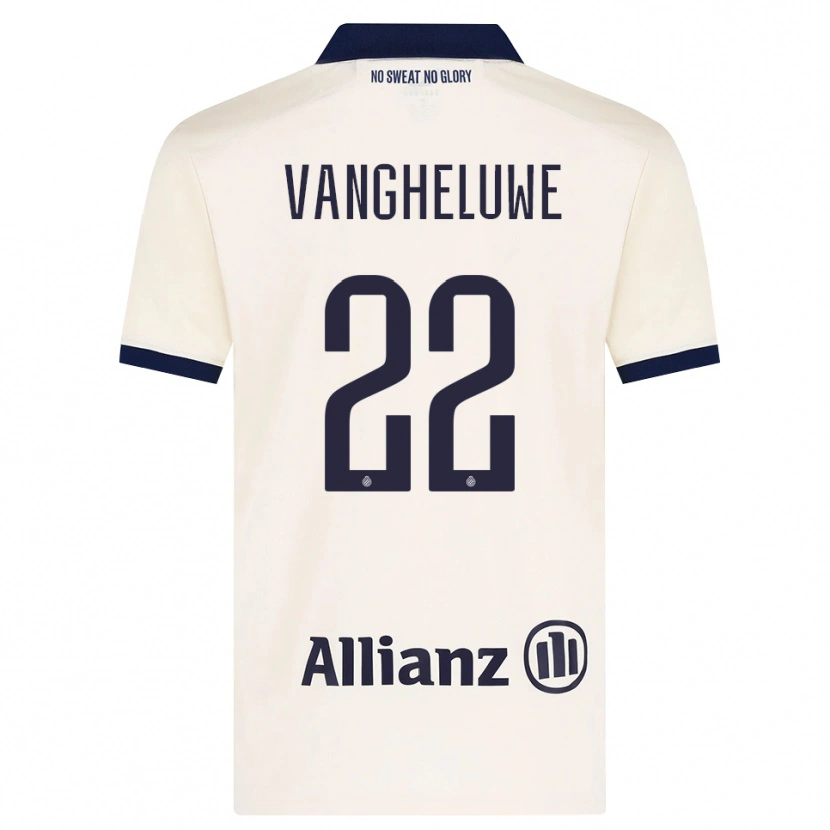 Danxen Dame Jody Vangheluwe #22 Beige Svart Bortetrøye Drakt Trøye 2026/27 Skjorter T-Skjorte