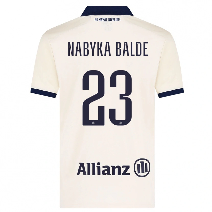 Danxen Dame Mamadou Balde #23 Beige Svart Bortetrøye Drakt Trøye 2026/27 Skjorter T-Skjorte